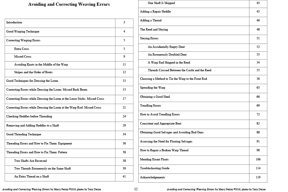 Avoiding & Correcting Weaving Errors - as an eBook - Click Image to Close