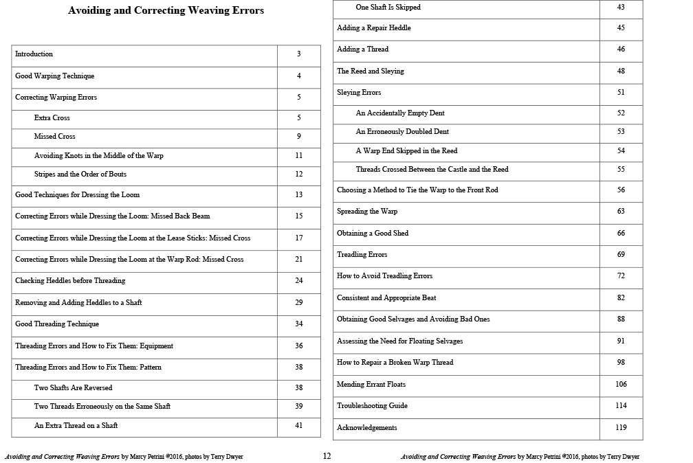 Avoiding & Correcting Weaving Errors - Click Image to Close