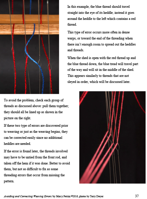 Avoiding & Correcting Weaving Errors - Click Image to Close